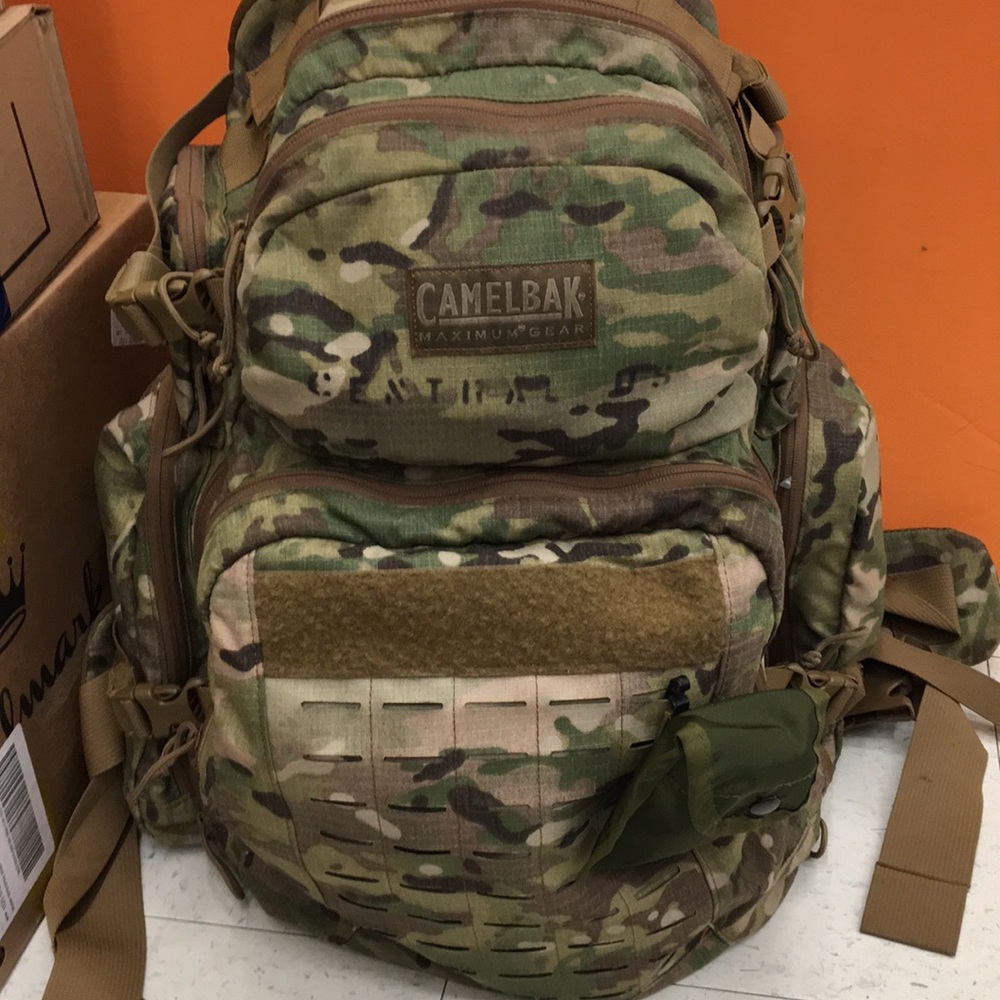 U.S Army bookbag.